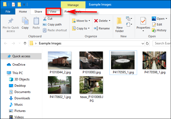 Haga clic en Ver en el Explorador de archivos de Windows 10