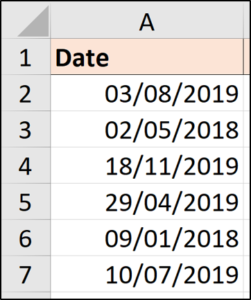 Fechas con paradas completas convertidas a fechas reales