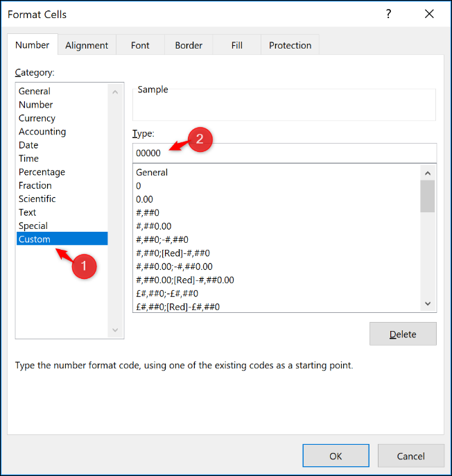 Configurar un formato de número personalizado