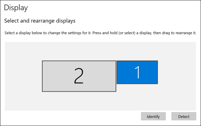 Las pantallas se han reorganizado en Windows 10