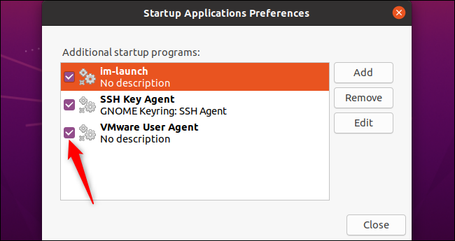 Deshabilitar un programa de inicio en Ubuntu.