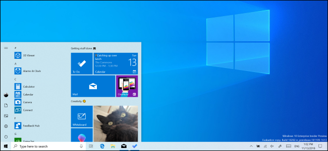 Nuevo tema ligero de Windows 10