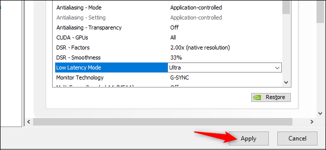 Activación del modo de latencia ultrabaja en los controladores de gráficos GeForce de NVIDIA