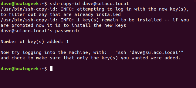 transferir claves SSH a la computadora local en una ventana de terminal