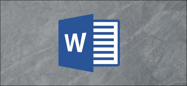 Logotipo de Microsoft Word sobre un fondo gris