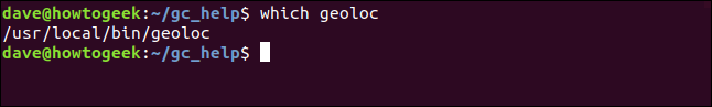 geoloc en / usr / local / bin