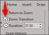 transición de zoom