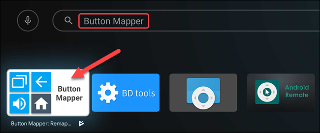 Busque "Button Mapper" y luego selecciónelo cuando aparezca.