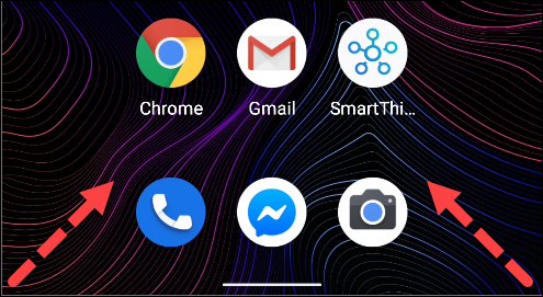 Deslice el dedo desde la parte inferior izquierda o derecha de la pantalla para abrir el Asistente de Google en Android.