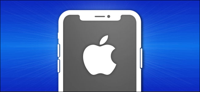 contorno de iPhone con un logotipo de Apple