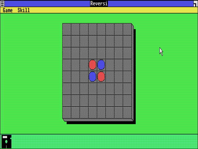 Un juego de "Reversi" en Windows 1.0.