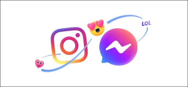 Los logotipos de Facebook Messenger e Instagram.