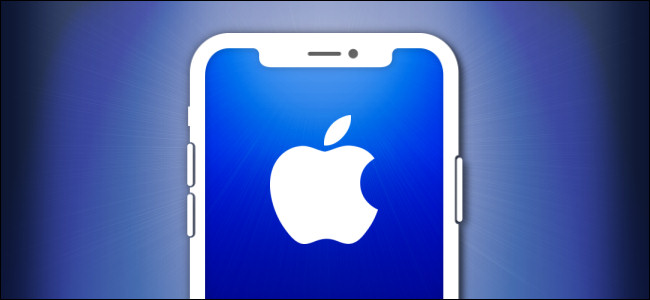 Esquema de iPhone con el logotipo de Apple.