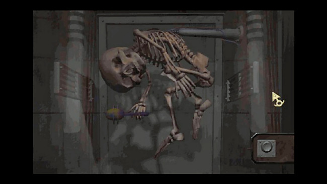 Un esqueleto en una escena de "Zork Nemesis".