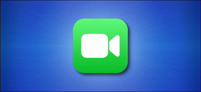 Icono de Facetime de iOS sobre fondo azul