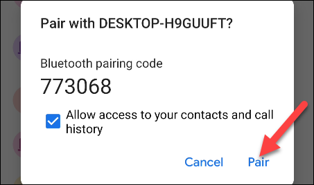 Código de Bluetooth en Android.