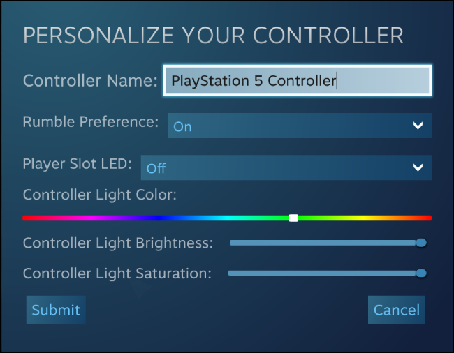 Personaliza tu mando en Steam