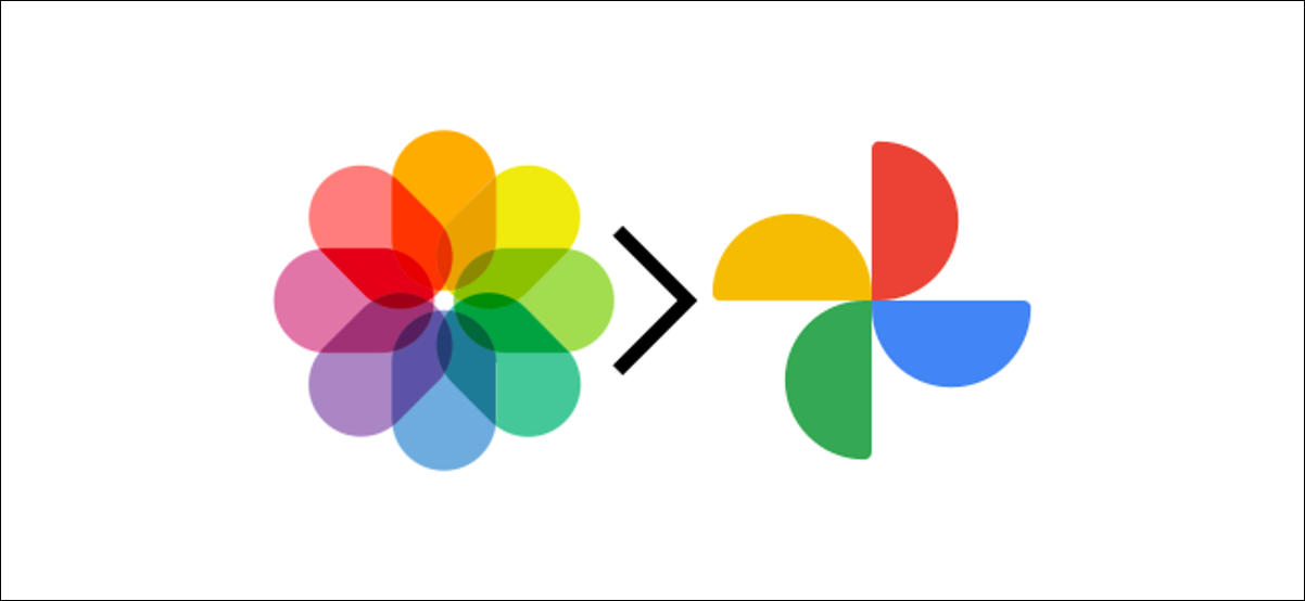 fotos de apple y logotipos de google photos