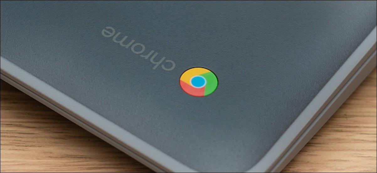 Logotipo de Google Chrome en un Chromebook
