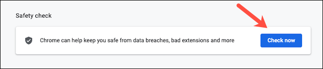 Encontrar la configuración de verificación de seguridad en Google Chrome