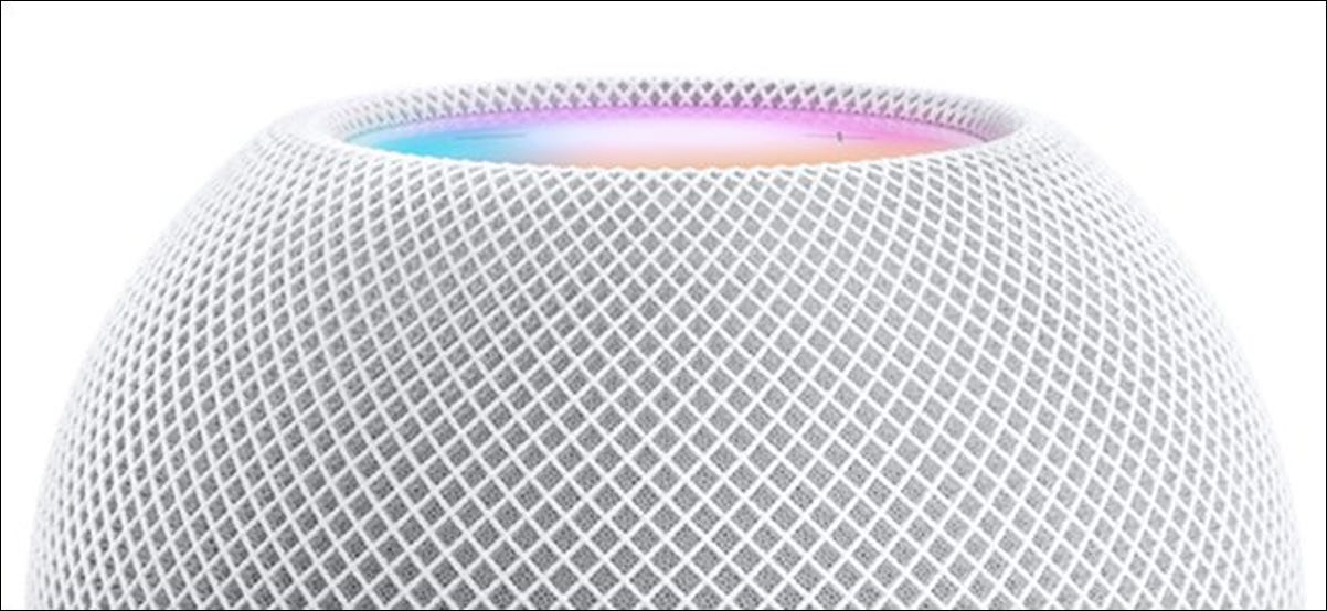 HomePod mini en blanco