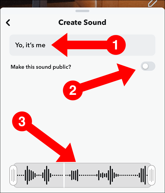 Snapchat crear ventana de sonidos
