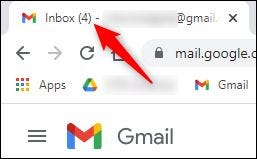 El número de "correos electrónicos no leídos" que se muestra en la bandeja de entrada.
