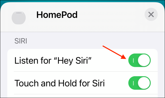 Desactivar Hey Siri para HomePod