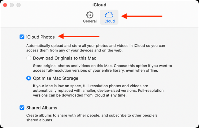 Desactivar Fotos de iCloud en Mac