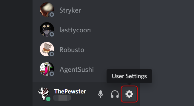 Configuración de usuario en Discord