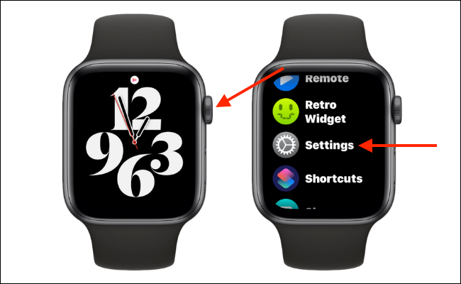 Abrir configuración en Apple Watch