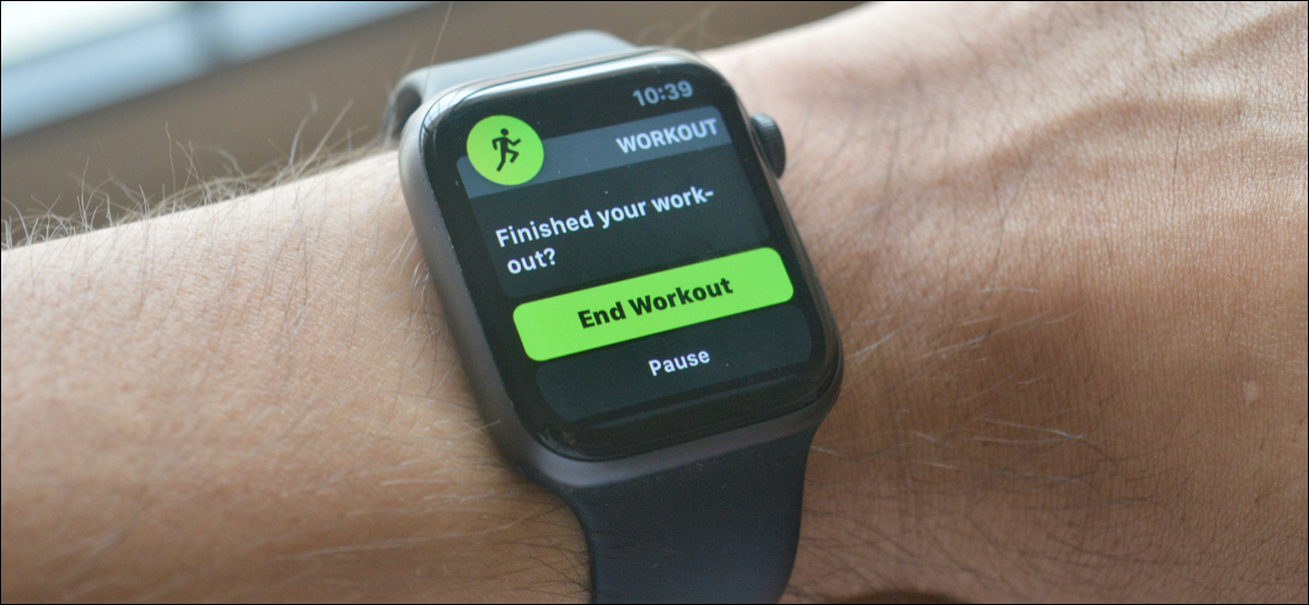 Detener las notificaciones de finalización de entrenamiento en Apple Watch