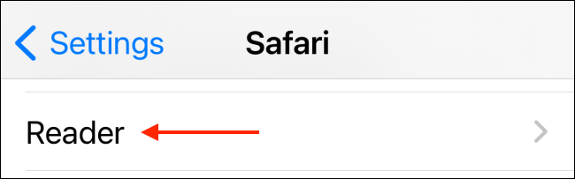 Toque Reader desde Safari
