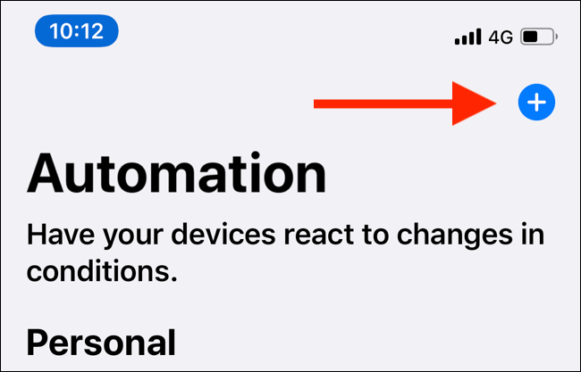 Toque el botón Más de la pestaña Automatizaciones