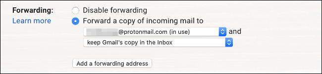 Configurar el reenvío en Gmail