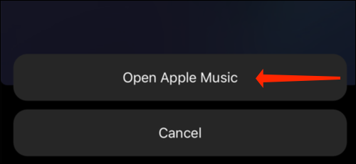 Toca Abrir Apple Music