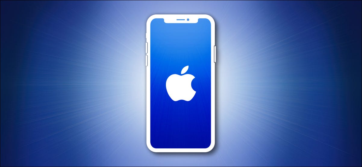 Contorno del iPhone de Apple en azul