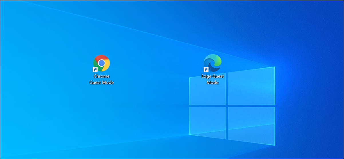Iconos de Chrome y Edge en el escritorio de Windows