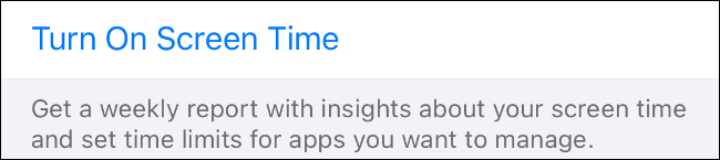Habilitar el tiempo de pantalla en iOS