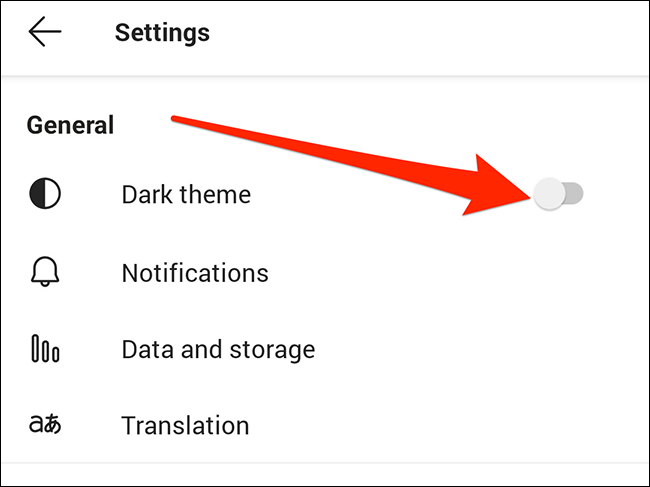 Habilitar el modo oscuro en Microsoft Teams para Android