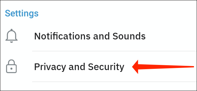 Configuraciones de privacidad y seguridad en Telegram para Android
