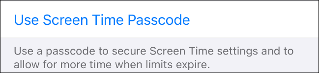 Habilitar la contraseña de tiempo de pantalla en iOS