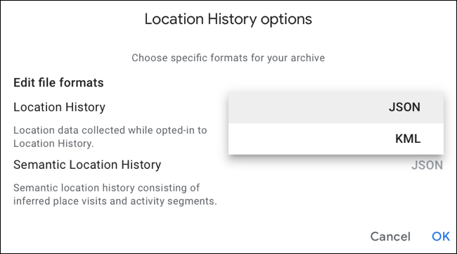 Seleccione un formato de archivo diferente