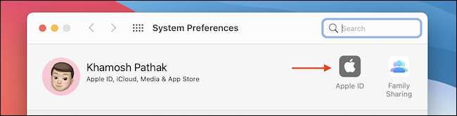Abra Apple ID desde Preferencias del sistema