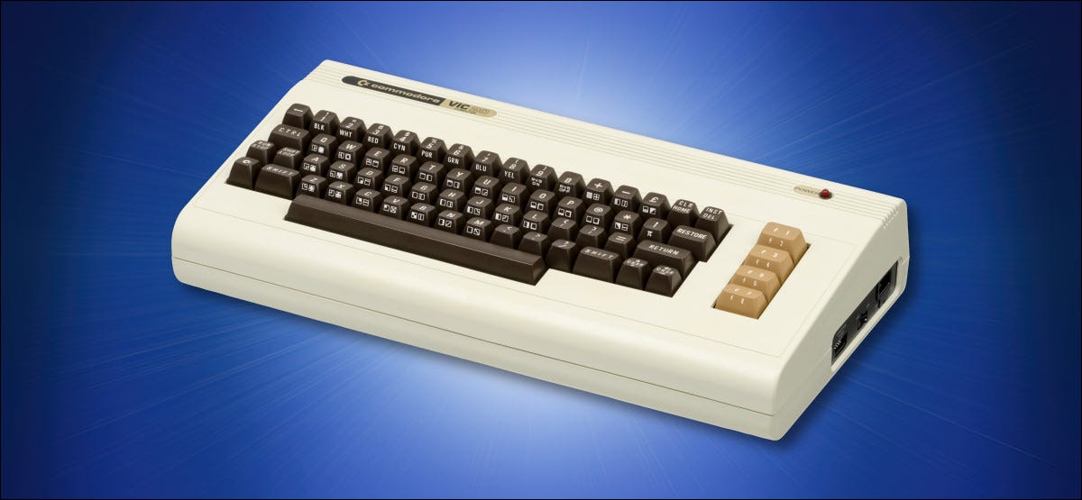 Commodore VIC-20 en azul
