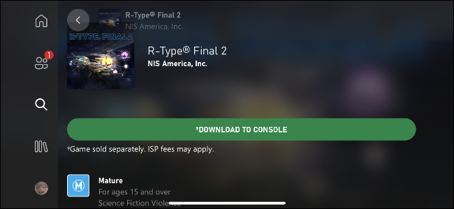 "Descargar a la consola" con la aplicación Xbox para iOS y Android