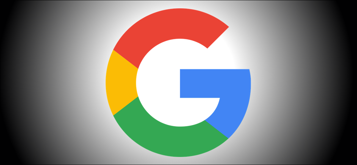 Logotipo de Google sobre fondo negro