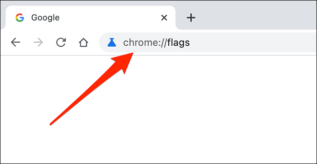 Escribe "chrome: // flags" en la barra de direcciones de Chrome.