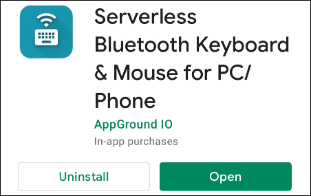 Descargue la aplicación "Teclado y mouse Bluetooth sin servidor" de Google Play Store
