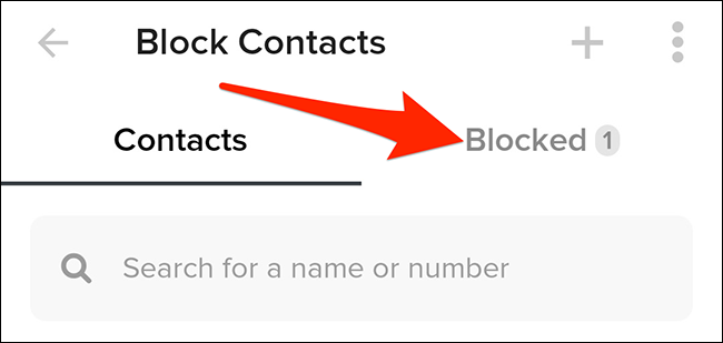 Toca "Bloqueado" en Tinder.
